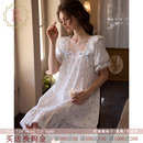 RoseTree蕾丝睡裙女款 甜美可爱少女宫廷公主风睡衣夏天 夏季 短袖
