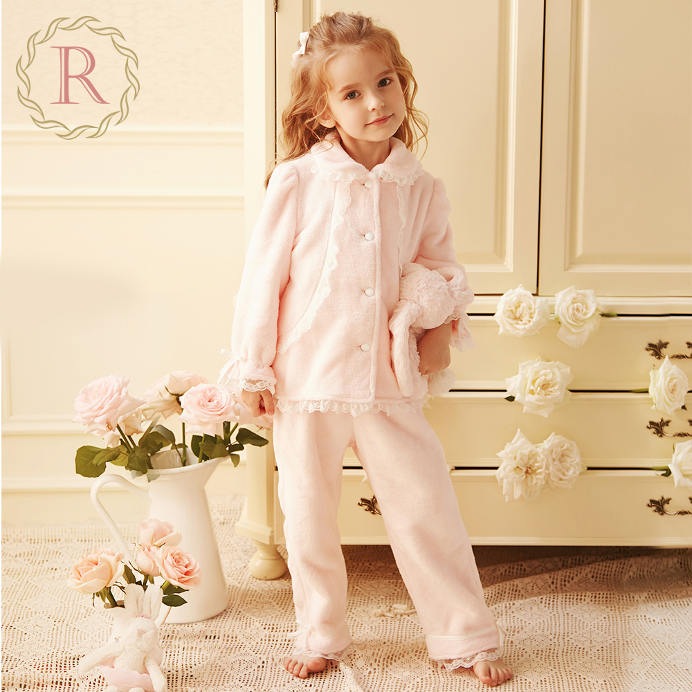 RoseTree女童睡衣秋冬珊瑚绒儿童