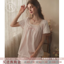 RoseTree纯棉睡衣女款 夏季 短袖 宫廷公主风甜美少女日系家居服套装