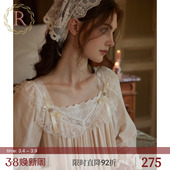 复古法式 长款 绝美宫廷风高级感睡衣 长袖 RoseTree棉纱睡裙女春秋季