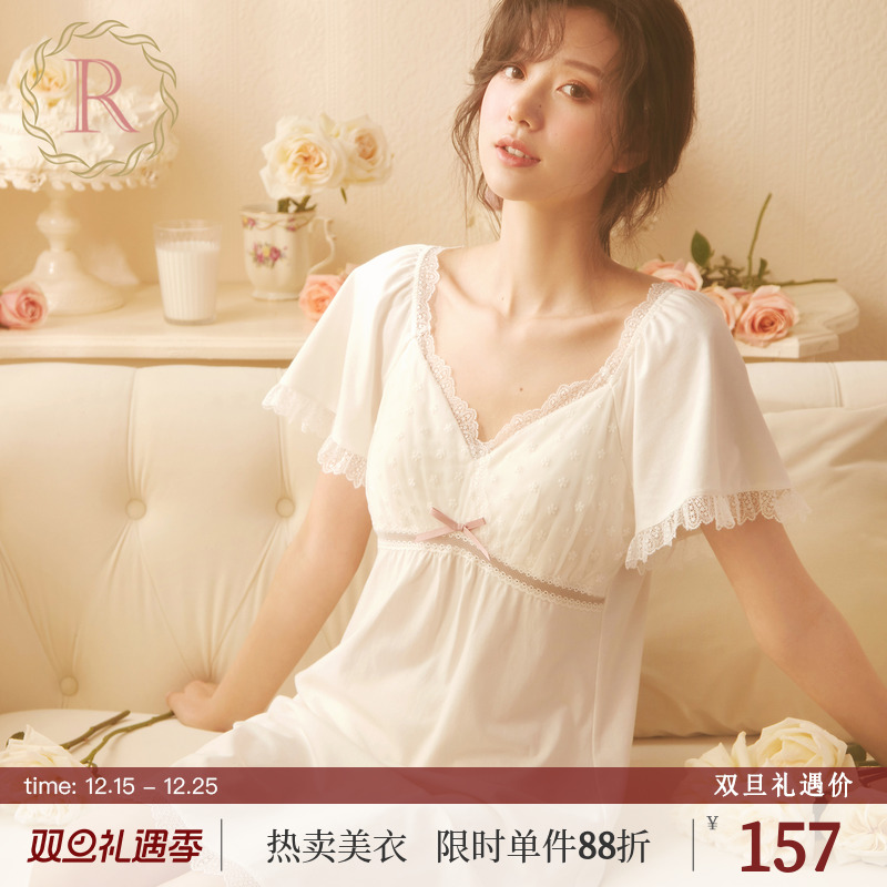 RoseTree宫廷睡裙女夏季短袖
