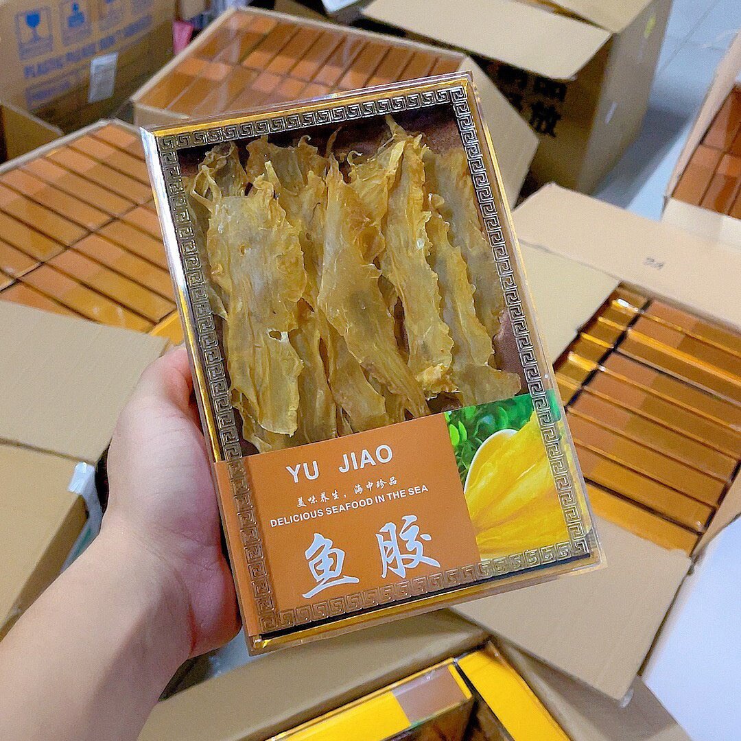 鳕鱼胶花胶鱼胶干深海鱼鳔鱼肚滋补商用煲汤食材1简易礼盒装