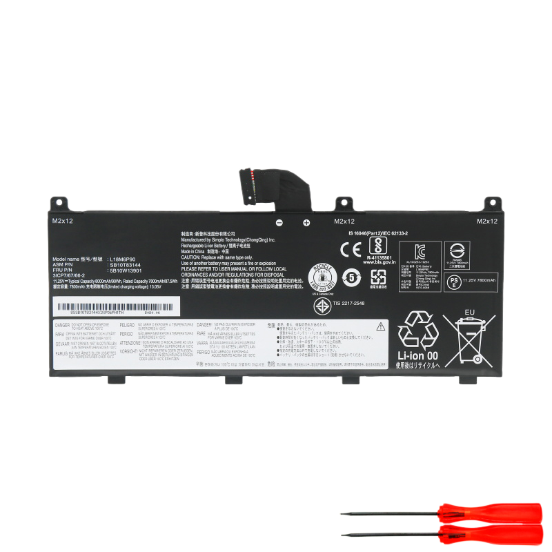 联想 Thinkpad P53 TP00112A L18C6P90 L18M6P90 笔记本电池