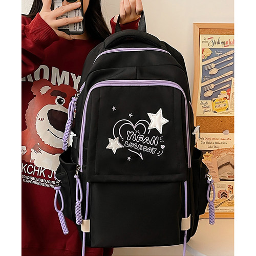 可挂行李箱上的书包大容量多口袋