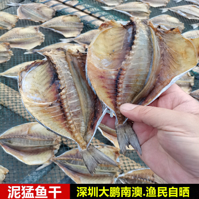 渔民自晒淡口泥猛鱼干泥猛鱼泥湾鱼泥鳗鱼干南澳海味干货500g包邮