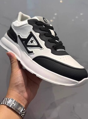 2025秋季欧货潮牌男鞋厚底拼色百搭透气运动休闲鞋时尚轻便跑步鞋