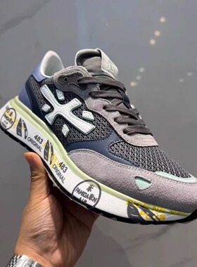 斯丹品牌男鞋2026春秋新款老爹鞋轻奢百搭拼色网面透气潮流运动鞋