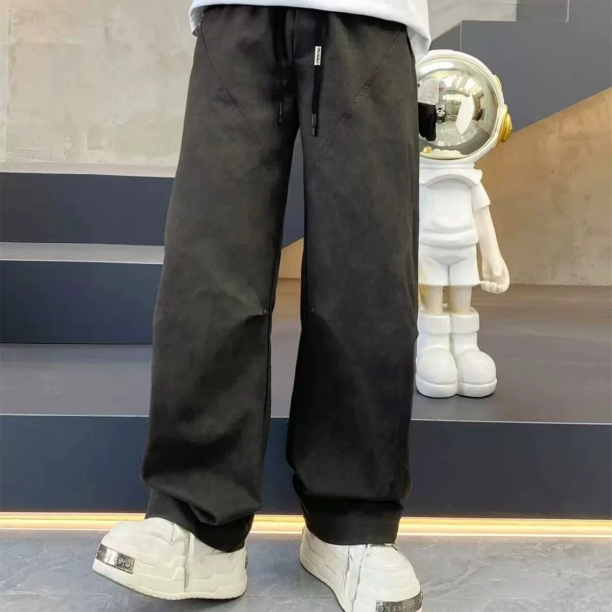 春季新款男生设计感宽松休闲裤
