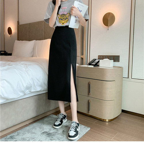 送运费险开叉西装半身裙