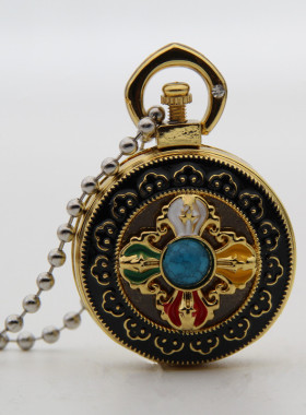 项结缘链藏传法器嘎乌莲花十字金刚杵男女吊坠情侣挂件保平安饰品