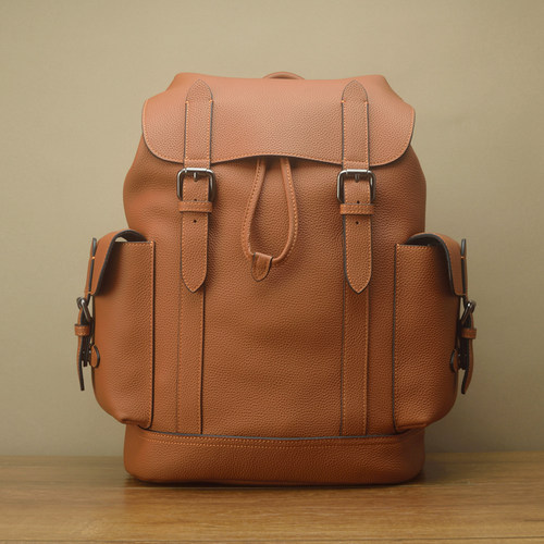 纯手工TOGO缩纹头层牛皮真皮背包