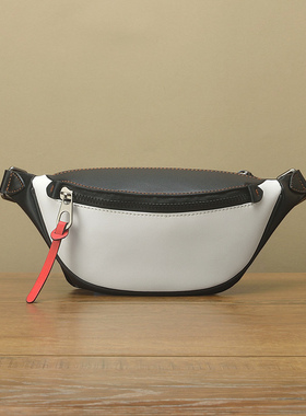 FimaChun进口牛皮【小】胸包原创设计时尚潮牌轻奢男女百搭情侣包