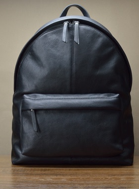 FIMAC真皮双肩包男女进口植鞣小牛皮时尚潮人经典背包登山电脑包