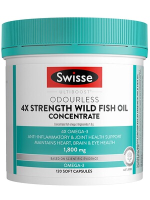 Swisse斯维诗4倍鱼油软胶囊澳洲120粒欧米茄omega3-zb