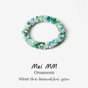 高级感水晶发圈女扎头发丸子头皮筋2026新款 马尾头绳发饰 洋气时尚