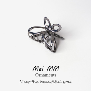 小号金属抓夹2025新款 蝴蝶发夹女后脑勺半扎发鲨鱼夹发卡夹子头饰