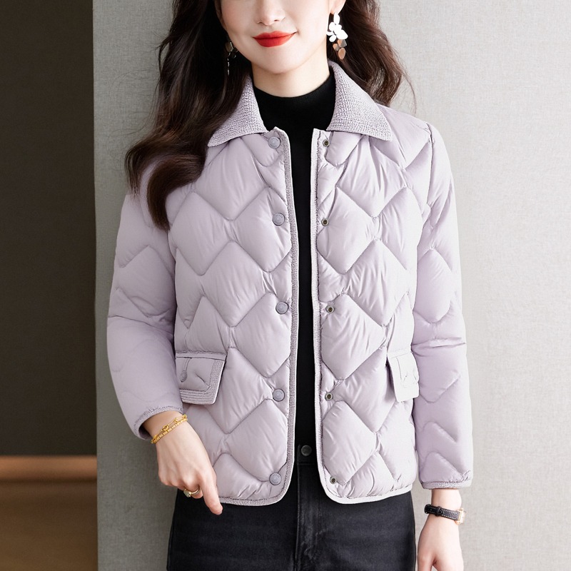 百搭常规羽绒棉口袋短外套保暖