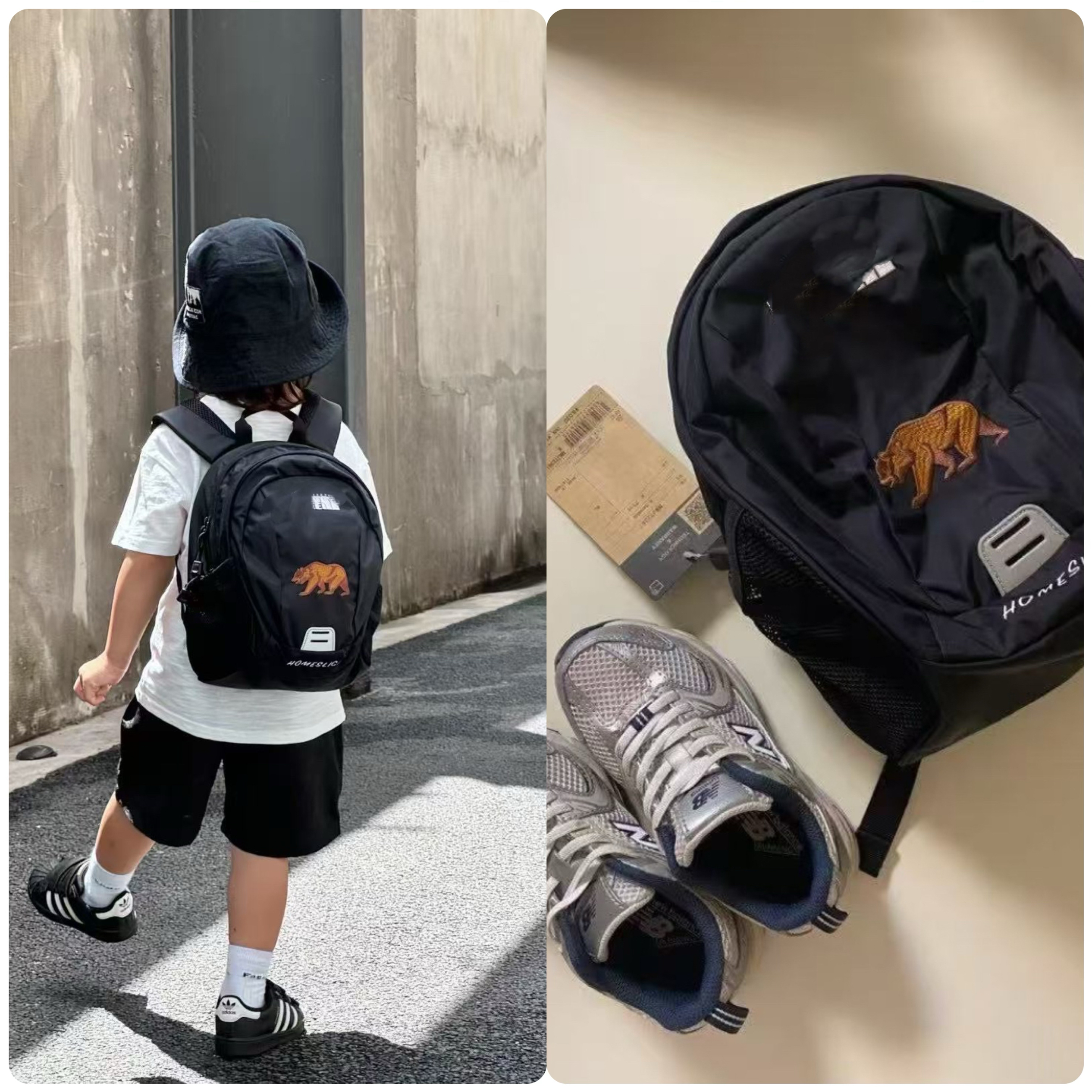 儿童书包男童女童幼儿园可爱潮轻便减负护脊大容量双肩包背包妈咪