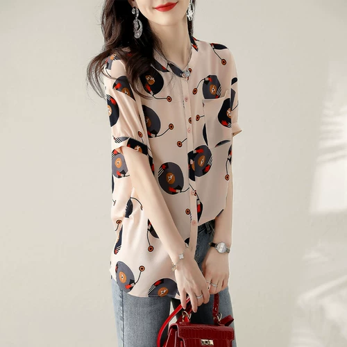 Модная ретро рубашка, Италия, по фигуре, оверсайз