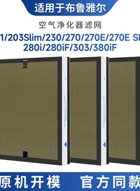 适配于布鲁雅尔空气净化器滤网201/203/207ESlim/208iF/303/308iF