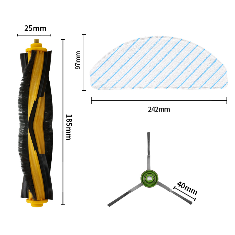 适用于科沃斯T8配件扫地机器人滚刷盖板max拖抹布边刷N8pro滤芯T9 五金/工具 水表 原图主图