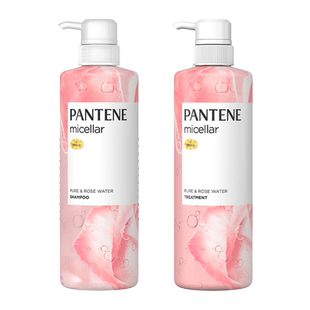 PANTENE 潘婷 纯天然 无硅油 玫瑰精华 洗发水 500ml+护发素 500g