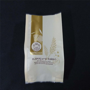 小号4片面包吐司切片包装袋开窗塑料袋泡芙西饼机封袋子加厚100个