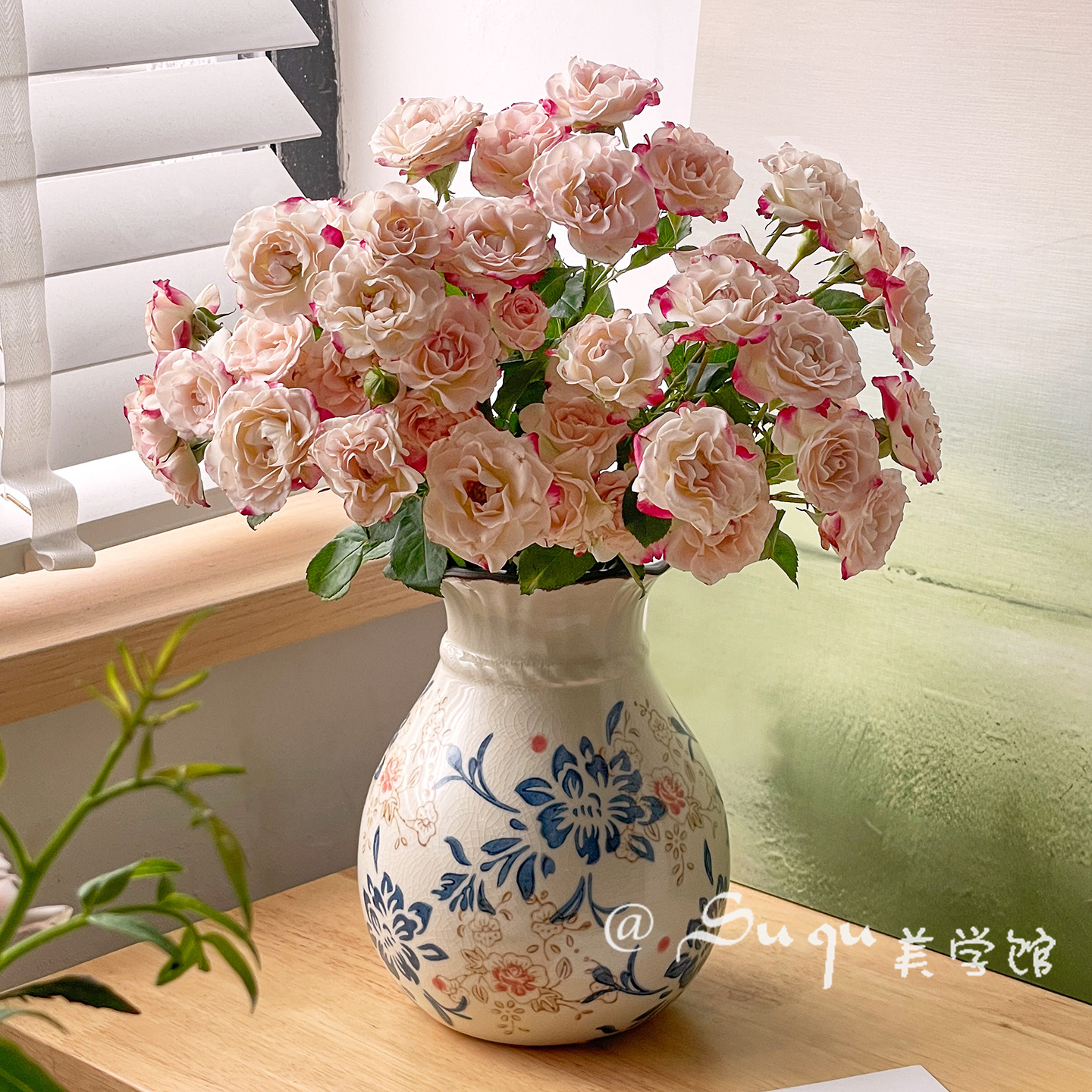 青花瓷花瓶陶瓷摆件新中式装饰品