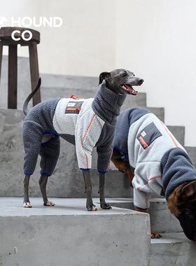 HoundCo.冬季狗狗羊羔毛四脚棉服抗静电夜间反光条中小大型犬通用