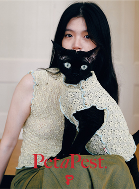 Petapest宠物亲子款狗狗猫咪夏季薄款透气蕾丝背心-主人款