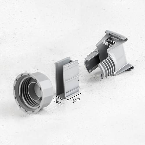 圆管方管水龙头置物架配件海绵抹布沥水架塑料件挂钩塑料卡扣收纳