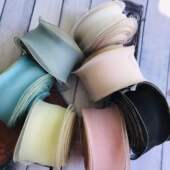 布妮 韩国进口金边木耳卷边纱手工diy蝴蝶结童饰品丝带