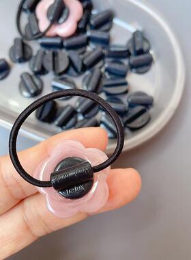 韩国进口皮筋连接扣handmade标手工diy亚克力发圈制作配件头饰品