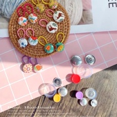 包扣扣胚和工具个性 花布自包扣手工diy耳饰品发夹皮筋款 配件材料