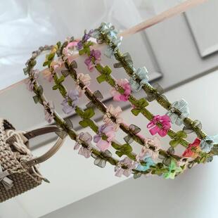 日本进口木马花朵蕾丝手工diy发箍发带小边夹娃衣制作辅料丝带