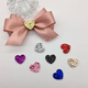 布妮韩国进口大颗粒闪亮桃心头饰装 饰片2.0cm手工diy发夹装 饰材料