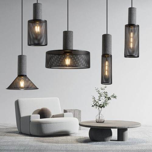 北欧餐厅水泥吊灯店铺商用单头吧台灯铁艺美式复古极简工业风灯具