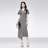 百搭显瘦半裙套装 2026夏季 上衣 气质大女主收腰短款 新款