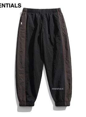 ESSENTIALS 冰丝九分裤休闲裤男束脚速干透气夏季薄款长裤子
