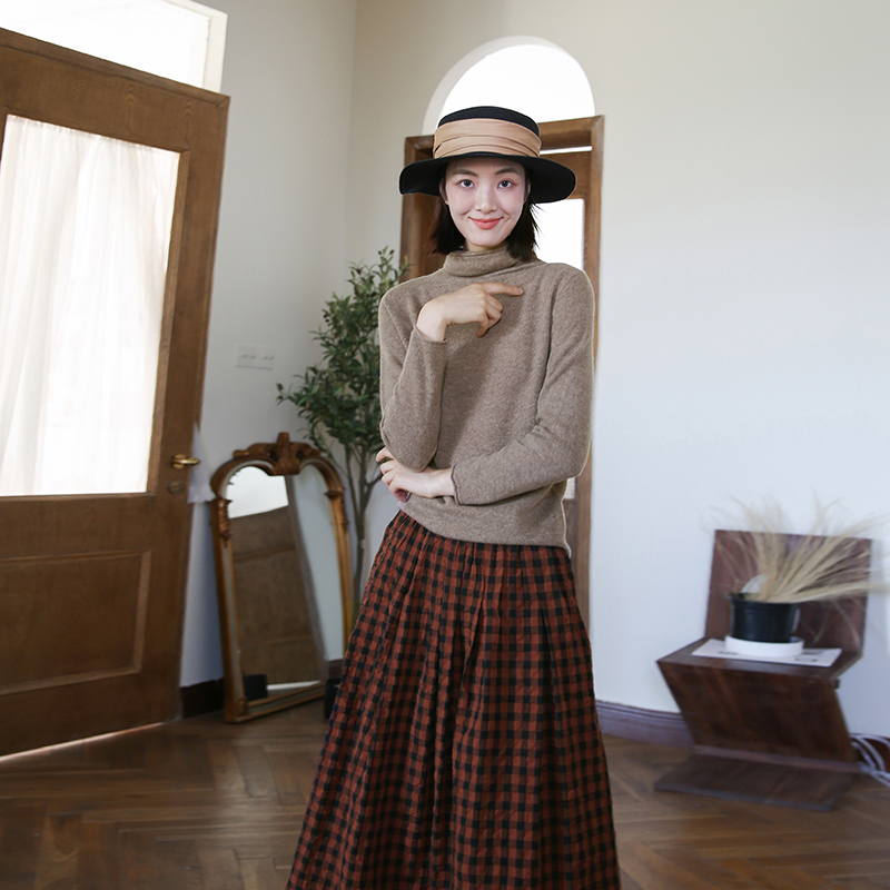 zan原创堆堆领通勤百搭羊毛毛衣