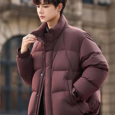 200g充绒量男士羽绒服短款冬季2025新款潮加厚保暖男生面包服外套