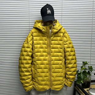 oversize连帽排骨羽绒服男士冬季装大码青少年轻薄90白鸭绒外套潮