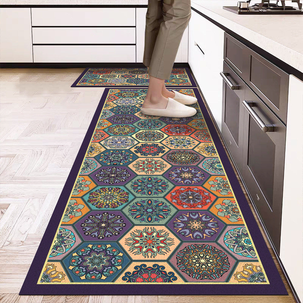 硅藻泥美式复古厨房地垫专用防油吸水垫耐脏防滑脚垫新款加厚地毯,居家布艺,厨房地垫,淘宝优惠券,粉丝福利购,淘宝优惠卷