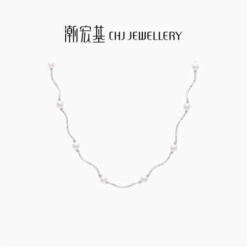 潮宏基闪耀银河s925银仿珍珠