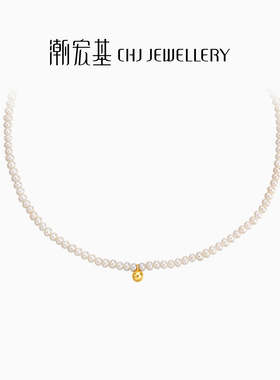 复古锁骨链礼物淡水珍珠