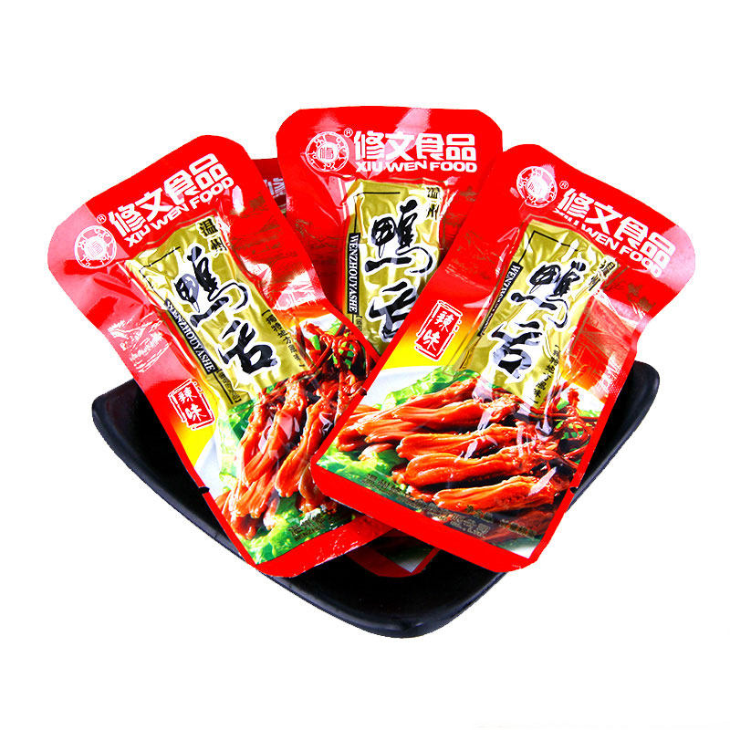 温州特产小吃酱鸭舌修文鸭舌头独立散装500g克原味香辣休闲零食