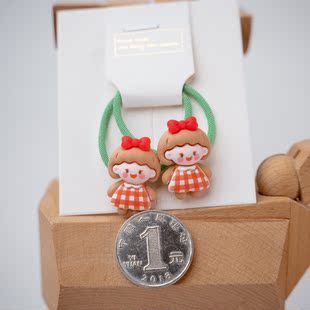 五对包邮磨砂小白兔儿童小号橡皮筋婴幼儿高弹耐用发绳小女孩头绳