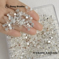 3#сломанное серебро 4 мм 20 штук