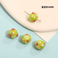 15#ягодное сердце в желтых точках 1 штука