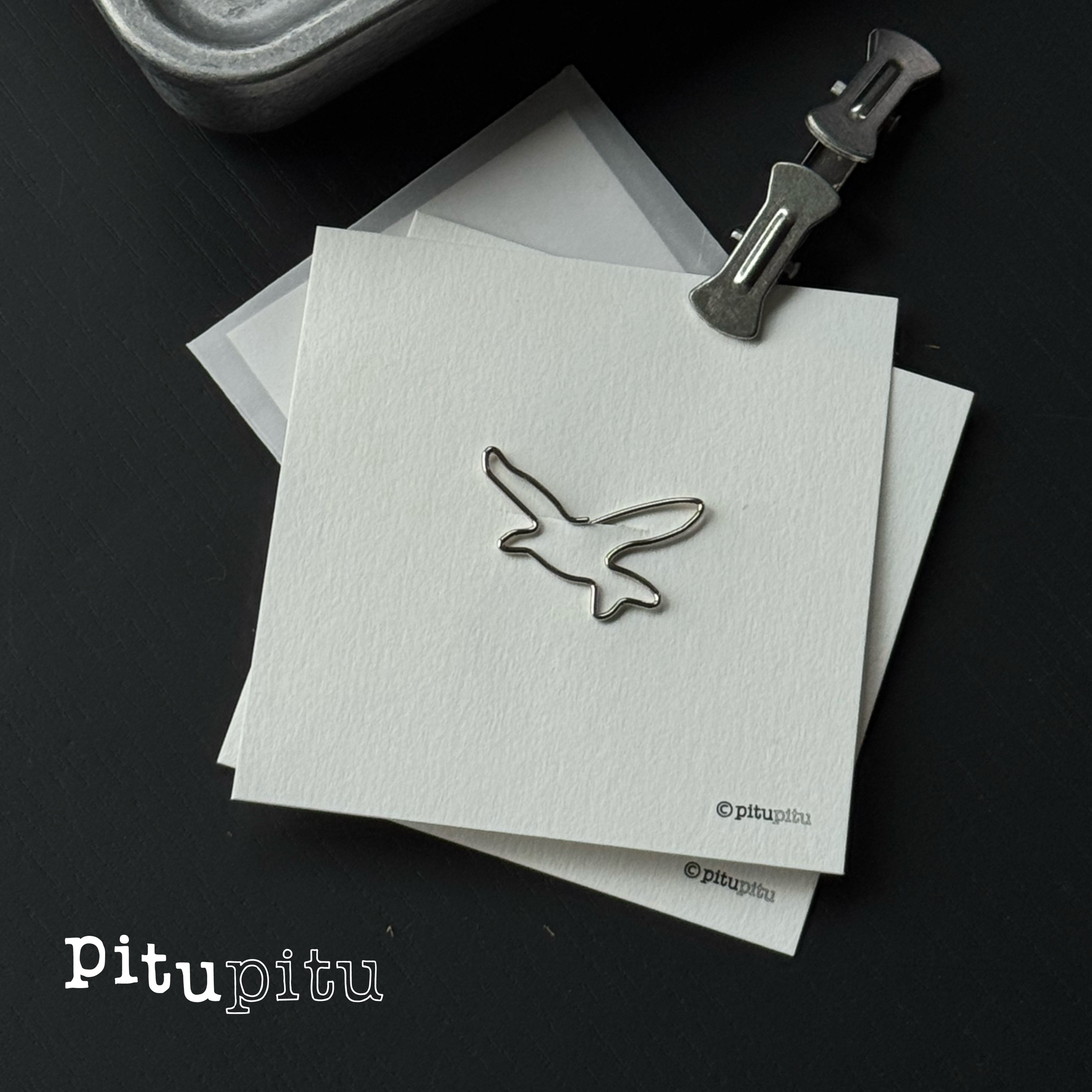 pitupitu设计感小鸟创意别针/回形针